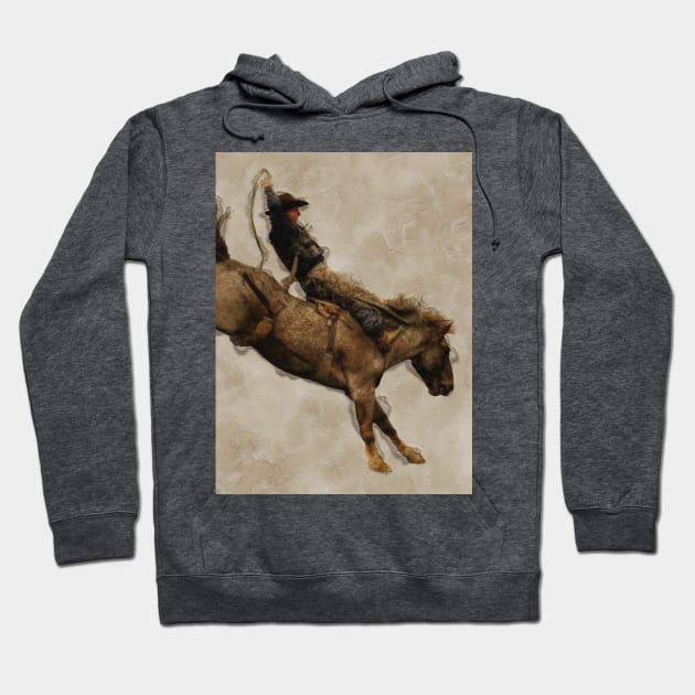 Bronco Buster - Rodeo Rider Hoodie by Highseller